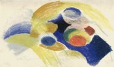 67. Farbkreiden, Nachlaß, Werkverzeichnis: Heiderich 2477
(aus Skizzenbuch Nr. 60), 96 x 160 mm, 1914