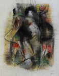 96.  Pastell, monogrammiert, datiert, 630 x 480 mm, 1949 <br><br><center><b><a href="https://www.nierendorf.com/deutsch/kontakt.htm" target="_blank">Kontaktformular</a></b></center>