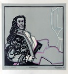 36. Farblinolschnitt, signiert, datiert, bezeichnet „Voltaire“ und „épreuve d’artist“, 310 x 305 mm, 1970<br><br><center><b><a href="https://www.nierendorf.com/deutsch/kontakt.htm" target="_blank">Kontaktformular</a></b></center>
