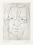 79 Porträt Edwin Redslob <br> Kaltnadelradierung, Probedruck, signiert, bezeichnet, Roters R 79, 190 x 135 mm  1960