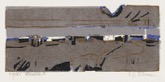 113 Neujahrsglückwunsch für 1992 <br> Farbholzschnitt, Handreibedruck auf Japan, signiert, numeriert, gewidmet, R. Vb 67, 80 x 192 mm  1991