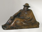 28. Bronze, signiert, Gußstempel H. Noack, Berlin, Laur 160, Höhe 352 mm 1910/1911