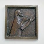 77. Bronze, signiert ,
numeriert, Gußstempel H . Noack, Berlin , Laur 378, Höhe 605 mm 1925