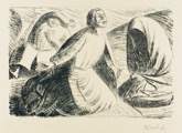 87. Lithographie, signiert, numeriert, Laur 39, 271 x 400 mm 1917/18