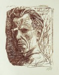 50. Lithographie, Abzug in Braun, signiert, Karsch 155, 415 x 333 mm 1948
