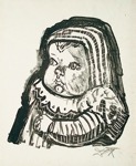 54. Lithographie, signiert, K 194, 260 x 230 mm 1951