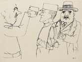 124. Tuschfeder, mit Stempelsignatur und Nachlassstempel, 460 x 585 mm 1927