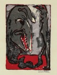 57. Farblithographie auf Japan, signiert, Schiefler/Mosel L 77/II,
eines von 75 signierten Exemplaren, 163 x 112 mm 1926