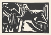 69  EWALD MATAR - Strae <br> Original-Holzschnitt, Peters 56, 155 x 220 mm, 1921