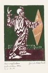 33. Farbholzschnitt, signiert, dat., gewidmet, Dube H 428/2, 182 x 136 mm, 1958
