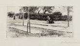 54. Radierung auf Japan, signiert, Schiefler 46 b, 82 x 160 mm, 1896