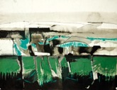 15  Grüne Toskana <br> Tusche, Pinsel, Feder und Pastell auf Ingres, signiert, datiert,
bezeichnet, Kliemann Tz 60,9, 490 x 630 mm  1960