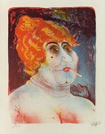 21. Farblithographie, signiert, datiert, numeriert, Karsch 69/II, 480 x 368 mm 1923