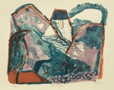 40. Farblithographie, signiert, datiert, numeriert, bezeichnet, Karsch 184/A, 337 x 415 mm 1949