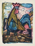 55. Farblithographie, signiert, datiert, Karsch 197/II, 610 x 470 mm 1952