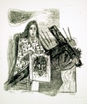 58. Lithographie, signiert, numeriert, bezeichnet, Karsch 150, 480 x 445 mm 1948