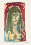 88. Farblithographie, Probedruck, signiert, datiert, bezeichnet, Karsch 295/II, 587 x 335 mm 1964