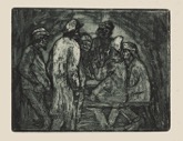 46. Original-Radierung, Andruck vor der Schrift auf größerem Papier,
Schiefler/Mosel R 38/IV, 152 x 194 mm 1906