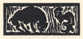 63. Original-Holzschnitt, Schiefler/Mosel H 44, 46 x 105 mm 1910