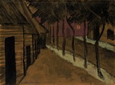 8. Deckfarben, Gouache auf Papier, signiert, Lttichau/Pirsig 354, 500 x 670 mm um 1927