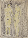 10. Gouache und Tusche auf Papier, signiert, Lttichau/Pirsig 414, 665 x 495 mm um 1926