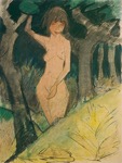 13. Aquarell und Farbkreiden, signiert, Lttichau/Pirsig 293, 685 x 520 mm um 1925