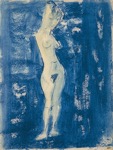 14. Aquarell und Farbkreiden, rckseitig Nachlasstempel mit Signatur von Heckel, Lttichau/Pirsig 456, 684 x 515 mm um 1929