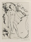 33. Radierung, signiert, datiert, bezeichnet, Ebner/Gabelm. 754 R, 
229 x 172 mm 1919