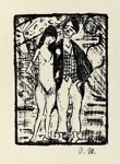 49. Lithographie, monogrammiert, Karsch 113/c, 265 x 190 mm 1920-1921